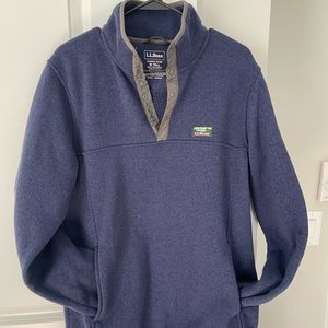 Men's L.L.Bean Sweater Fleece Pullover - Medium Tall